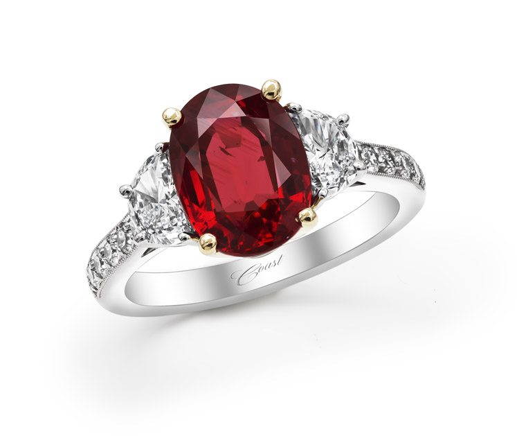 Engagement Ring with Diamonds â€“ Coast Diamond at Robbins Brothers