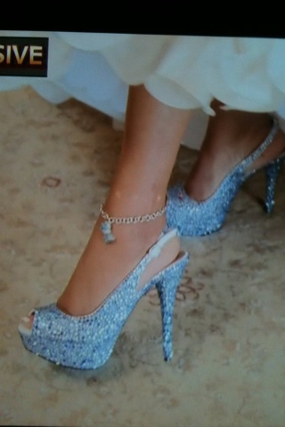 Niecy Nash Swarovski Crystal Wedding Shoes by GlamLuxe