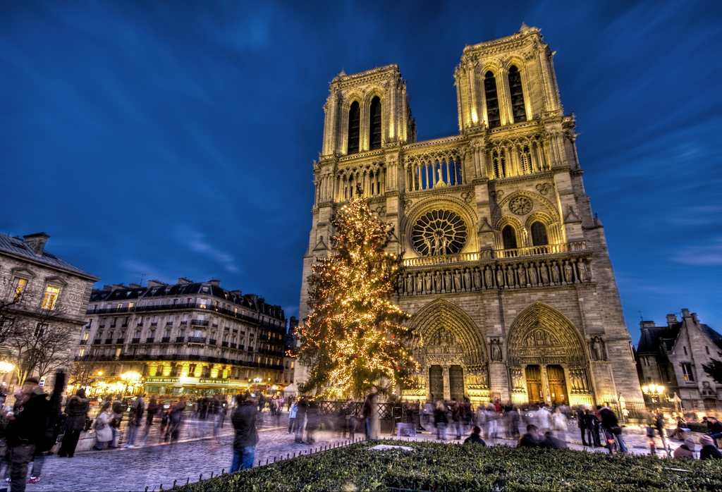 Christmas at Notre Dame Romantic Place to Propose for Holidays