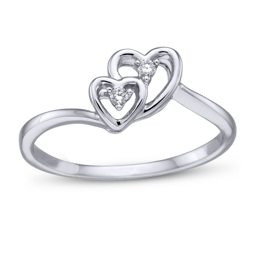 ... Engagement Ring Picks, Day Two: Sweet Diamond Ring with Two Hearts
