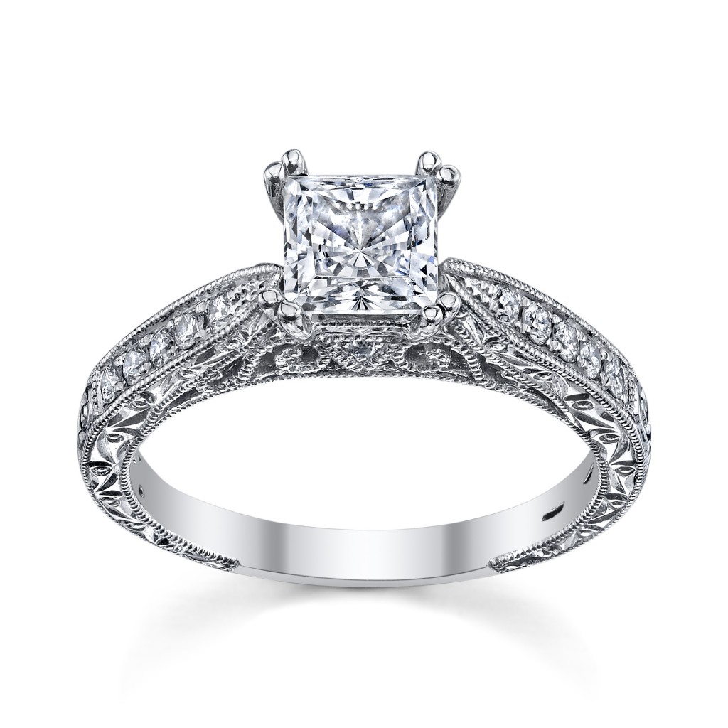 beautiful princess cut diamond ring from Kirk Karaâ€™s Stella ...