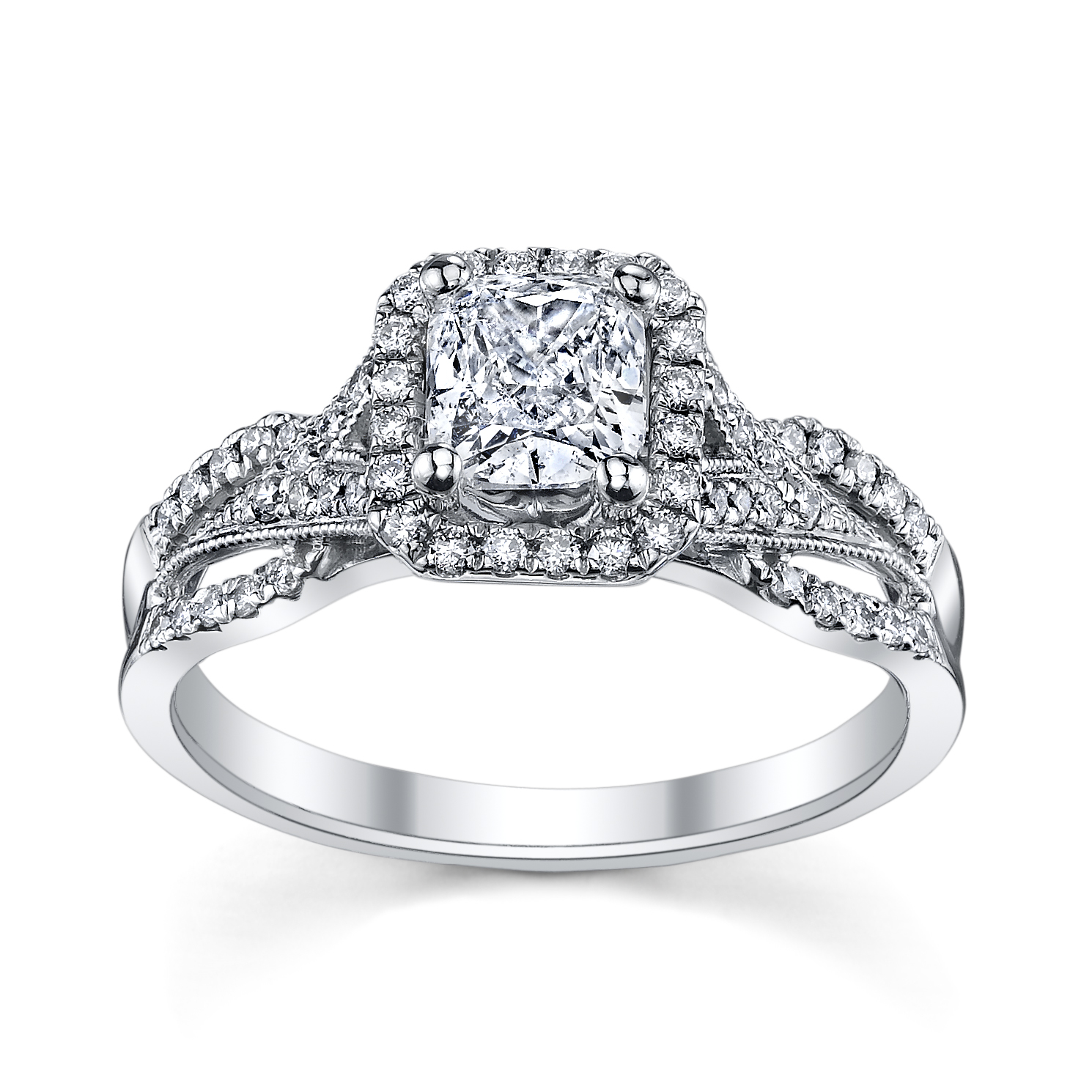 Split Shank Princess Cut Engagement Ring from Robbins Brothers ...
