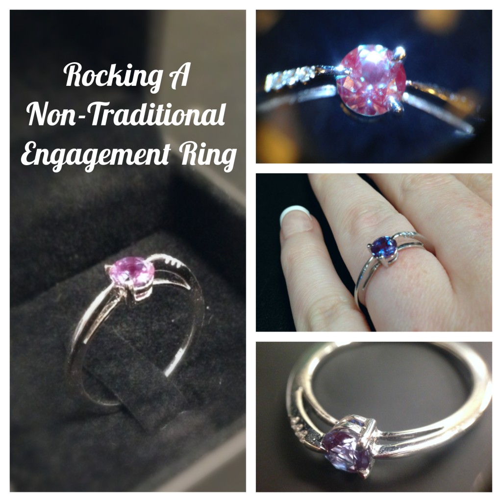 Non-Traditional Engagement Ring: This modern setting features an Alexandrite gemstone.