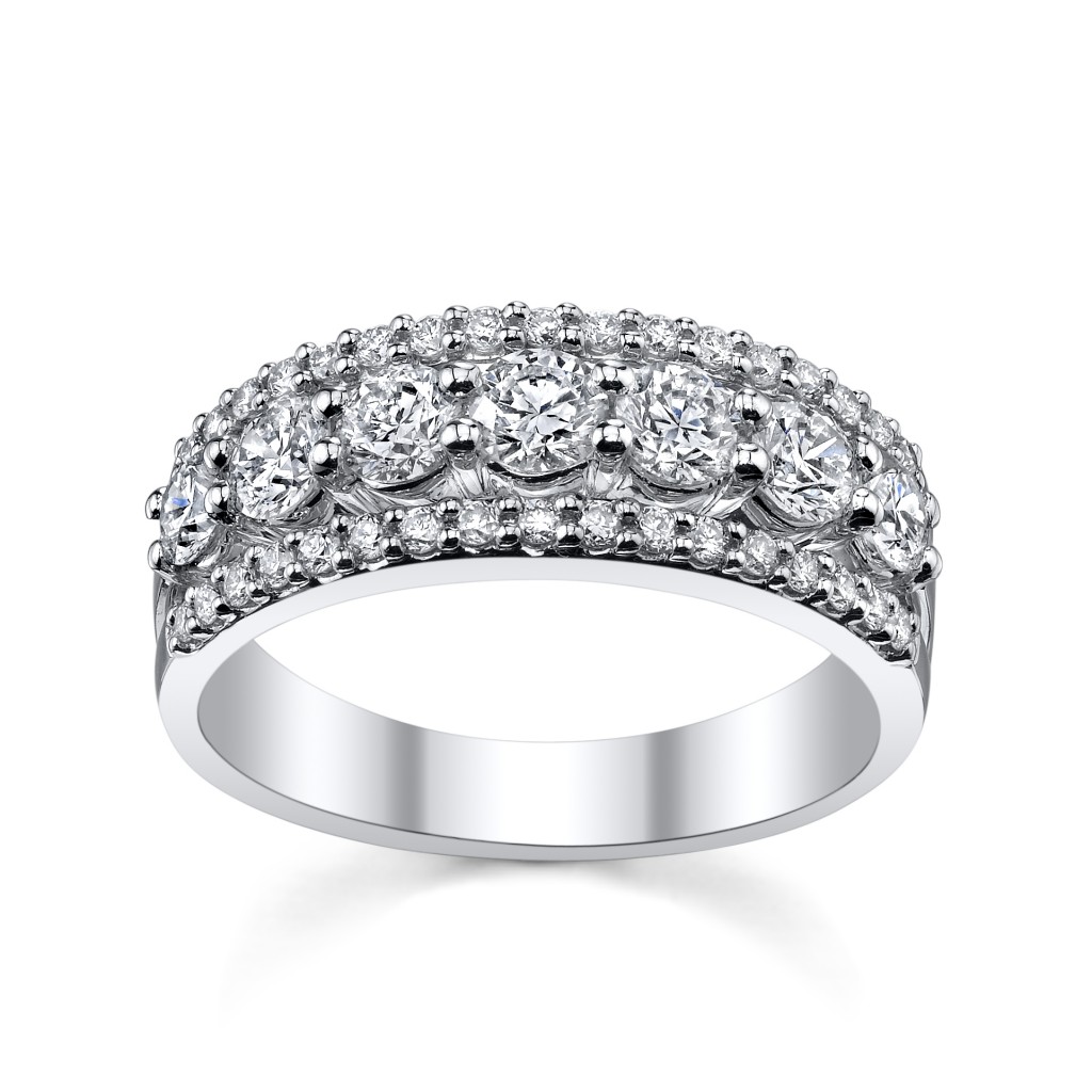 14K White Gold Diamond Anniversary Ring (sku 0380324 at www.RobbinsBrothers.com)