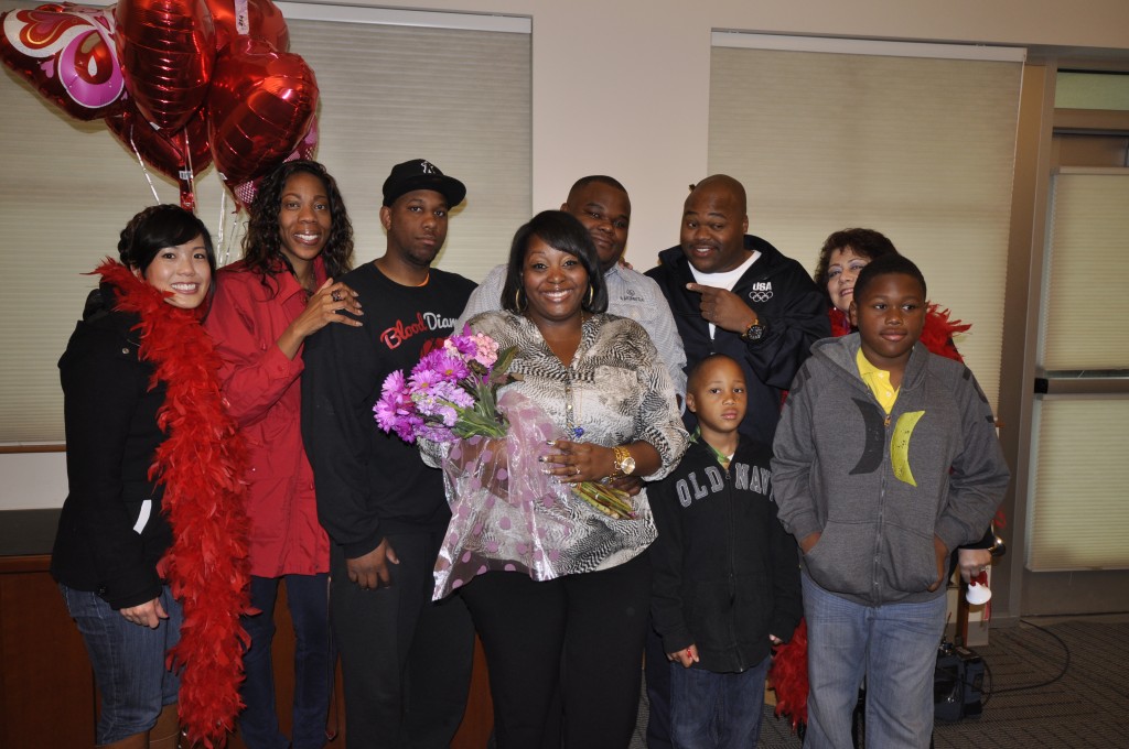 The Robbins Brothers Love Team helps Tony Hargrove surprise his girlfriend Tiffany Lewis with a marriage proposal live on the KTLA Morning News with family & friends cheering the couple on.