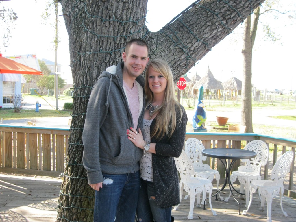 Adam and Emily celebrate the sweetest Valentine Engagement at Seabrook Waffle Company!
