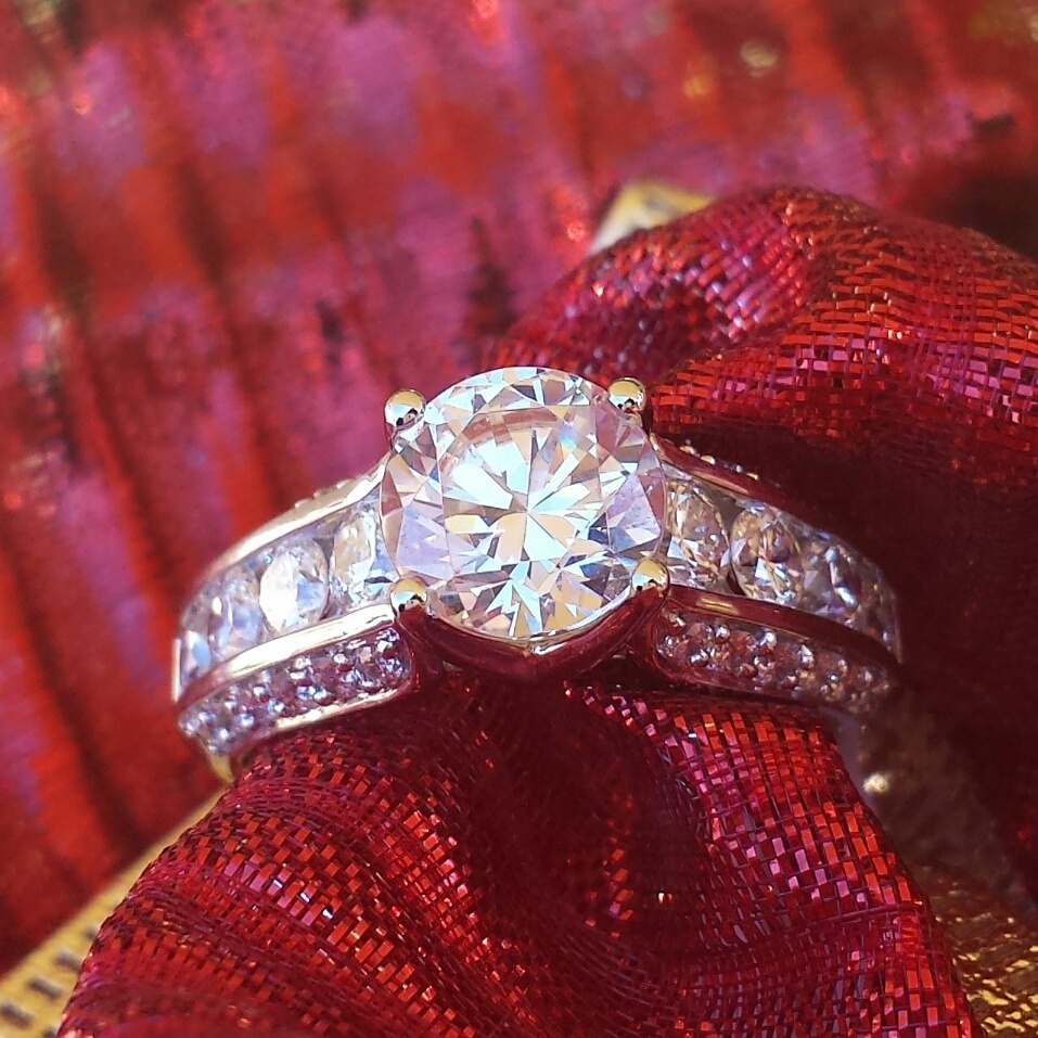 White Gold Engagement Ring Setting (sku 0382339) for $3395 (center diamond not included)