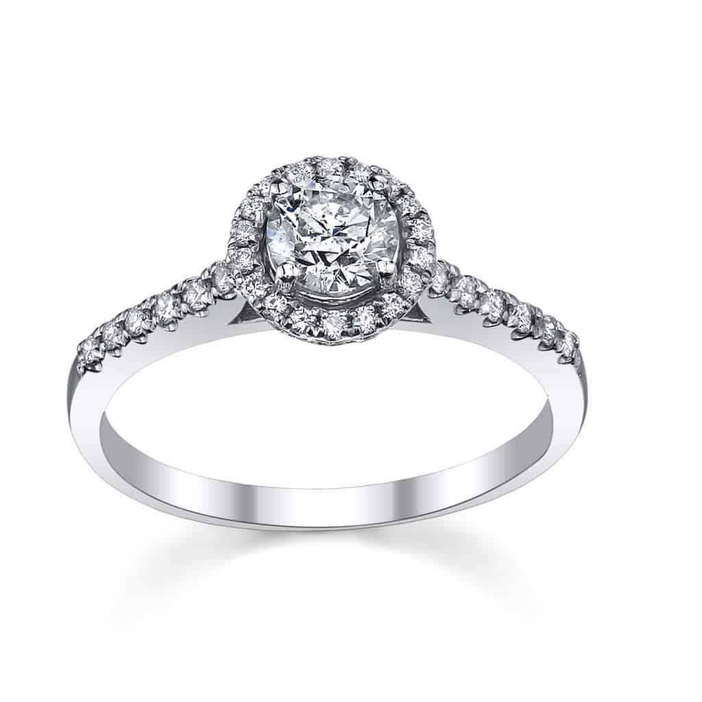 UTwo Diamond Halo Engagement Ring (sku 0384825)