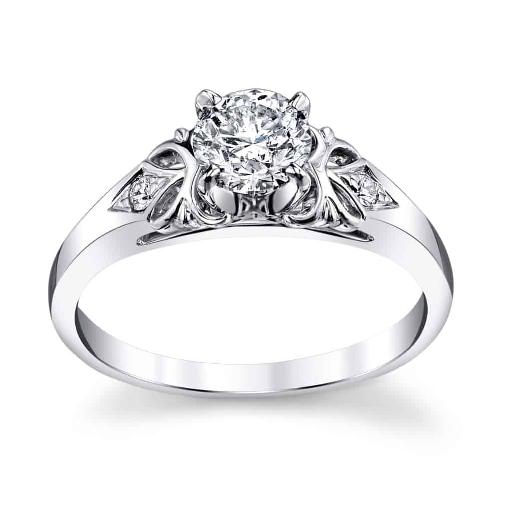UTwo Floral Inspired Engagement Ring (sku 0401060) 