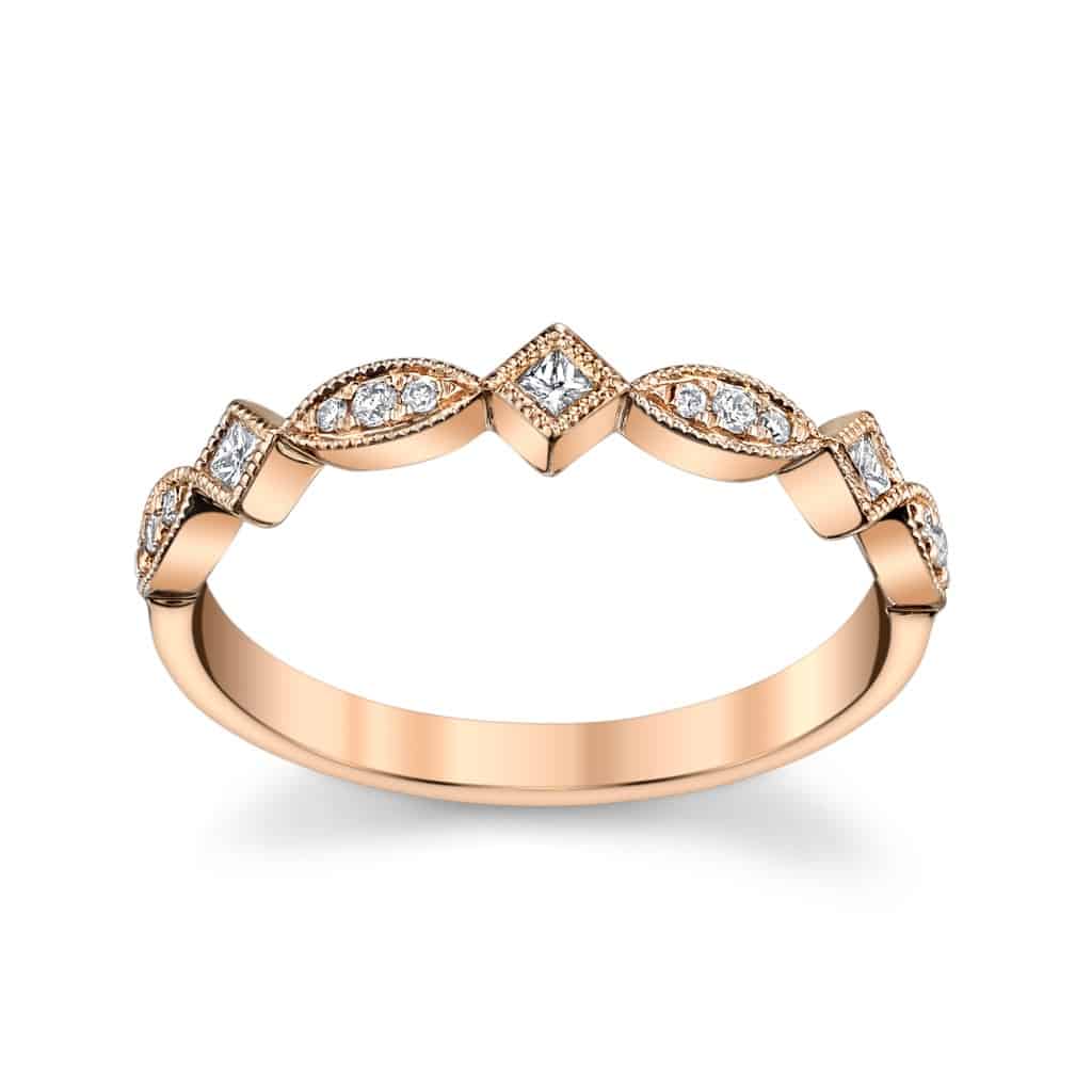 Rose Gold Diamond Ring (sku 0401116)