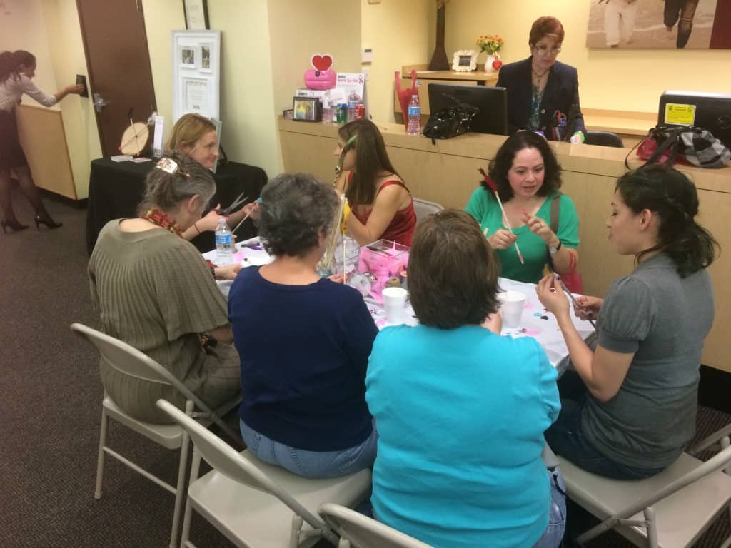 Amanda Marie Event Planning hosted fun arts & crafts for the ladies in Woodland Hills.
