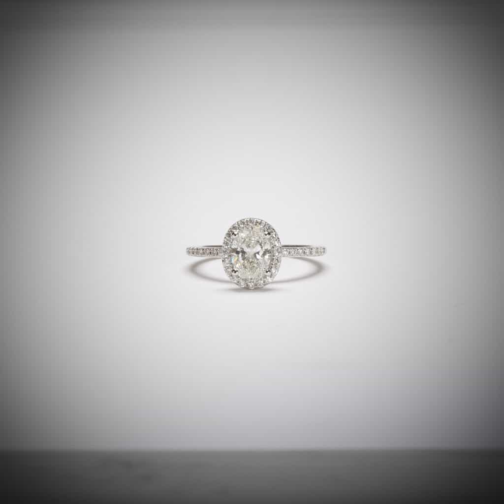 14KW Oval Engagement Ring | Sku: 0407875