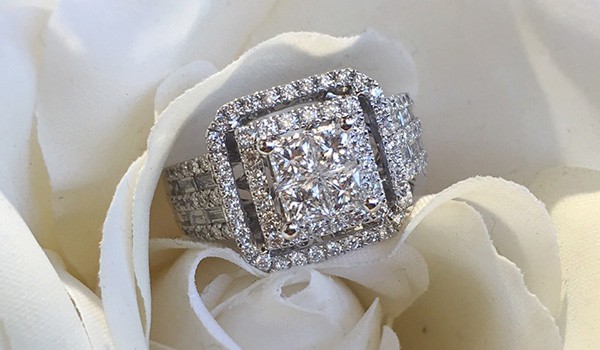 UTwo 14K White Gold Ladies Diamond Engagement Ring | Sku: 0377327