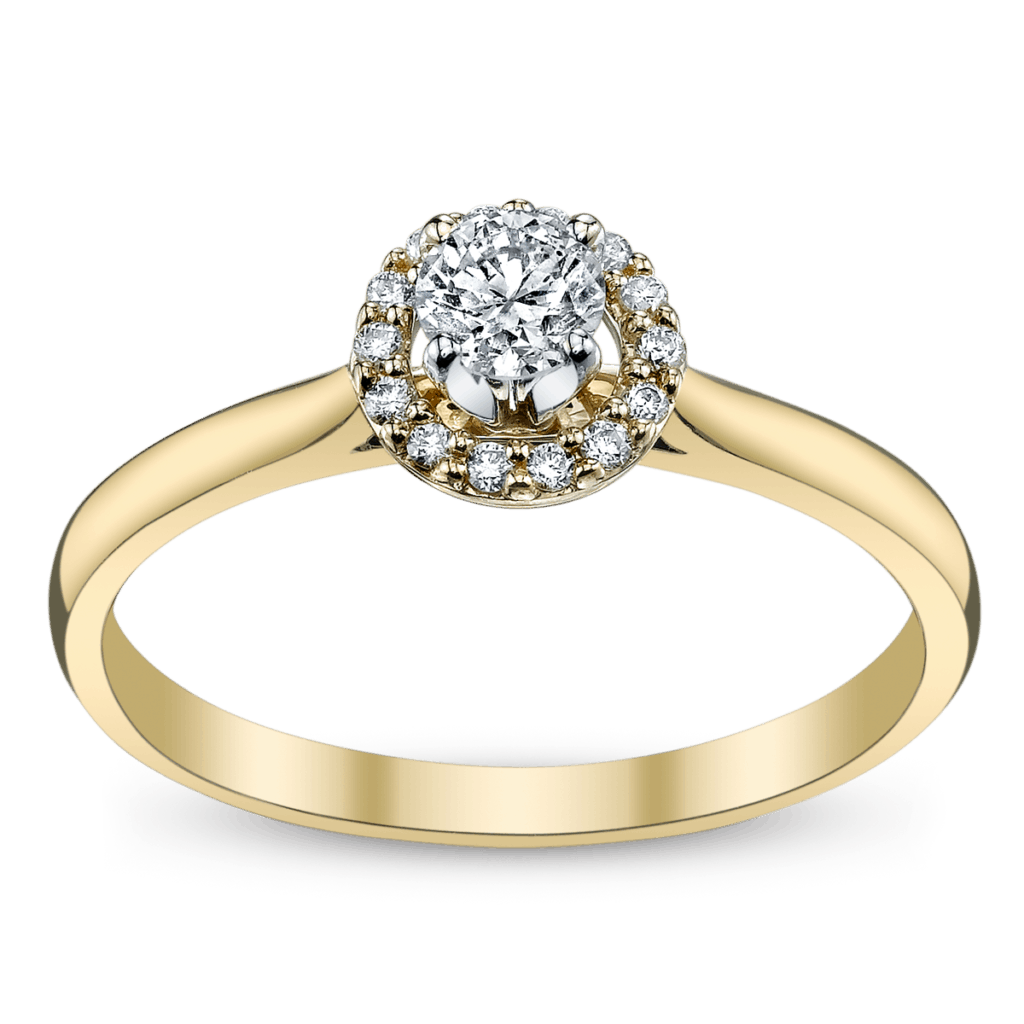 Gold Engagement Ring from the Cherish Collection 