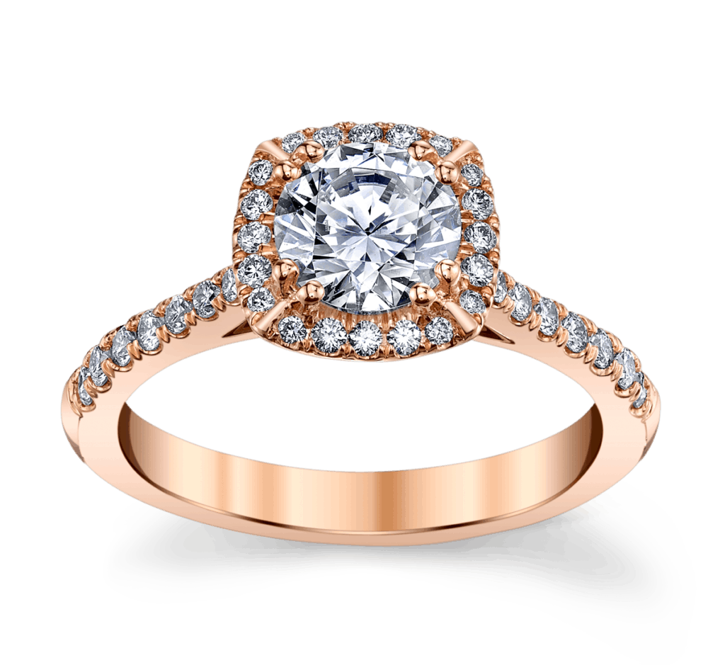 Coast Diamond Rose Gold Engagement Ring 