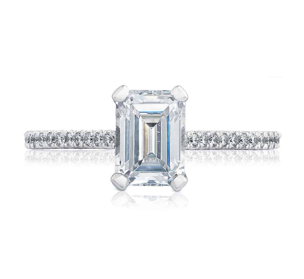 Tacori Emerald Diamond Ring 