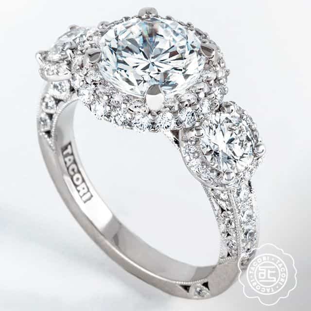 Tacori Blooming Beauties Collection Diamond Engagement Ring