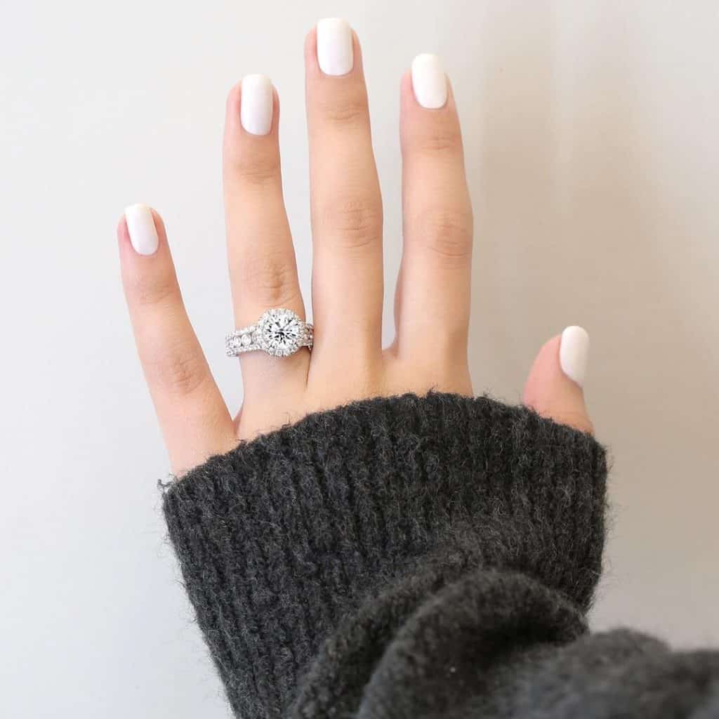 Halo Ring on Girl's Hand