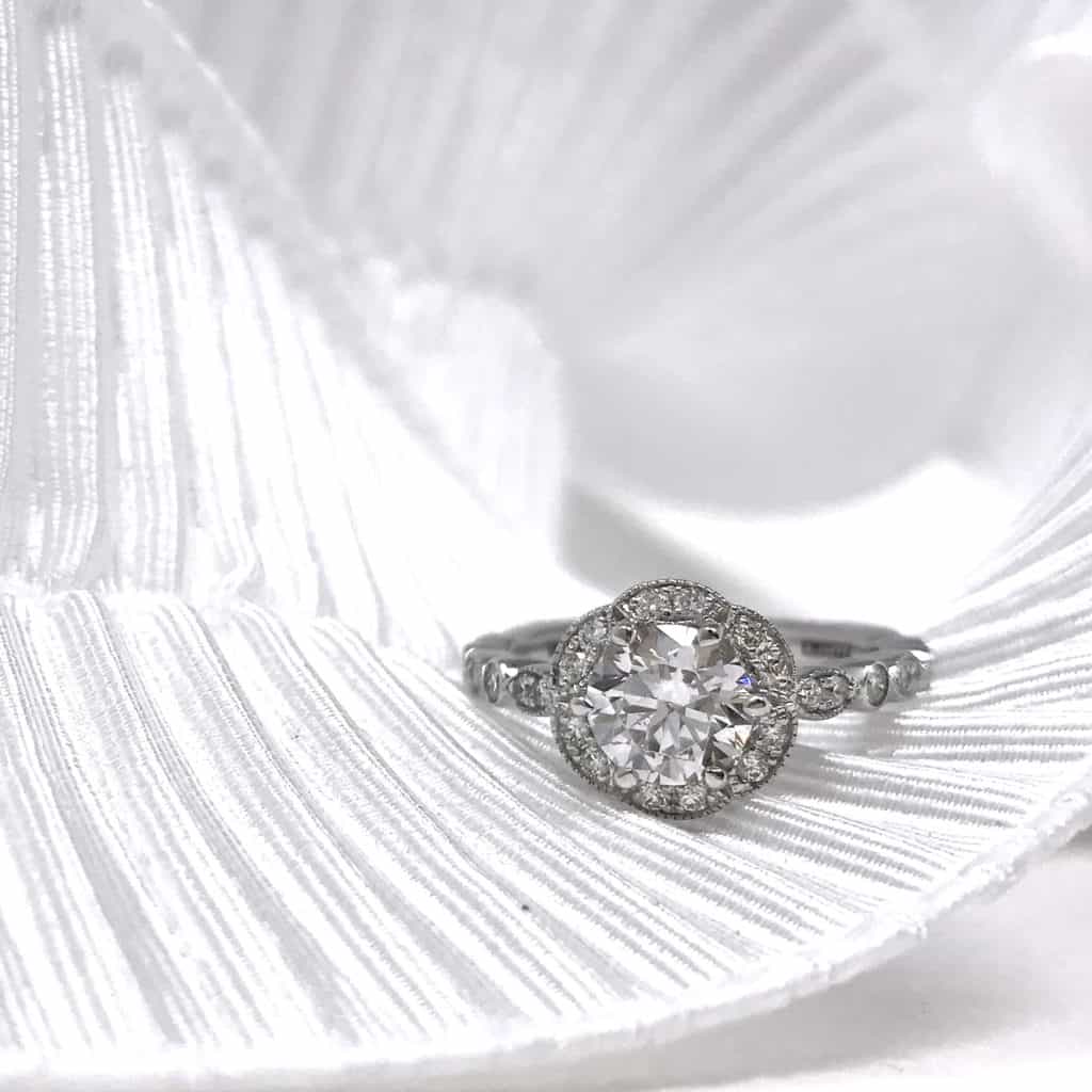 Heirloom A. Jaffe Diamond Engagement Ring 
