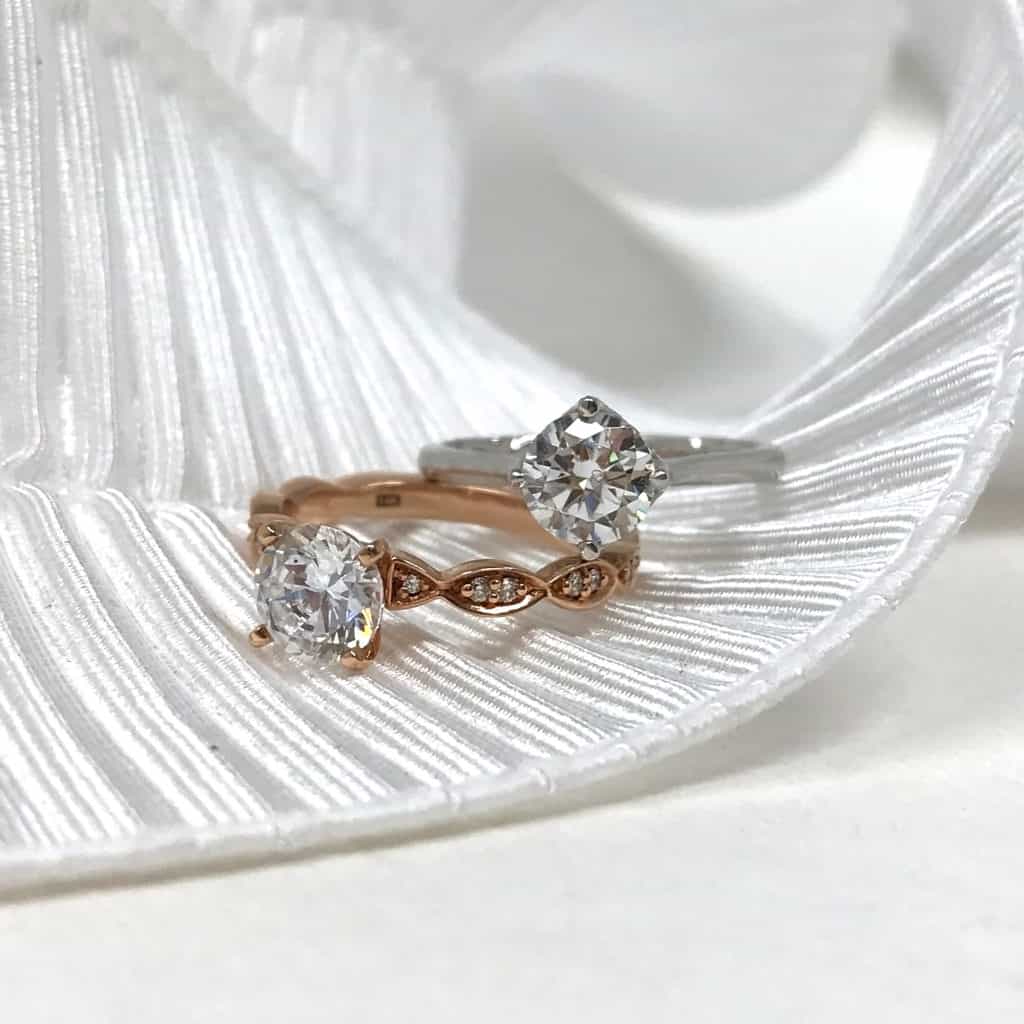 A. Jaffe - Petite diamond engagement rings