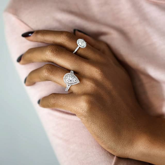 diamond month - popular instagram rings - fancy shaped diamond