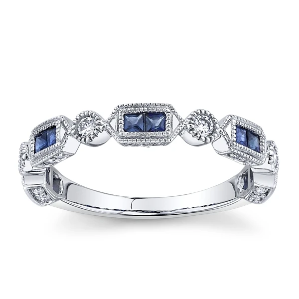 sapphire wedding band