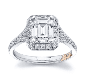 halo vintage diamond engagement ring