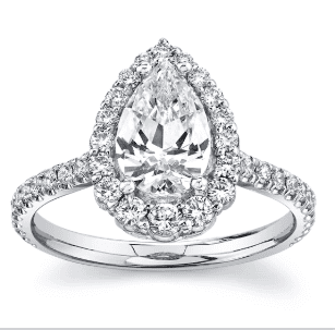 vintage halo engagement ring