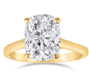 cushion cut engagement ring