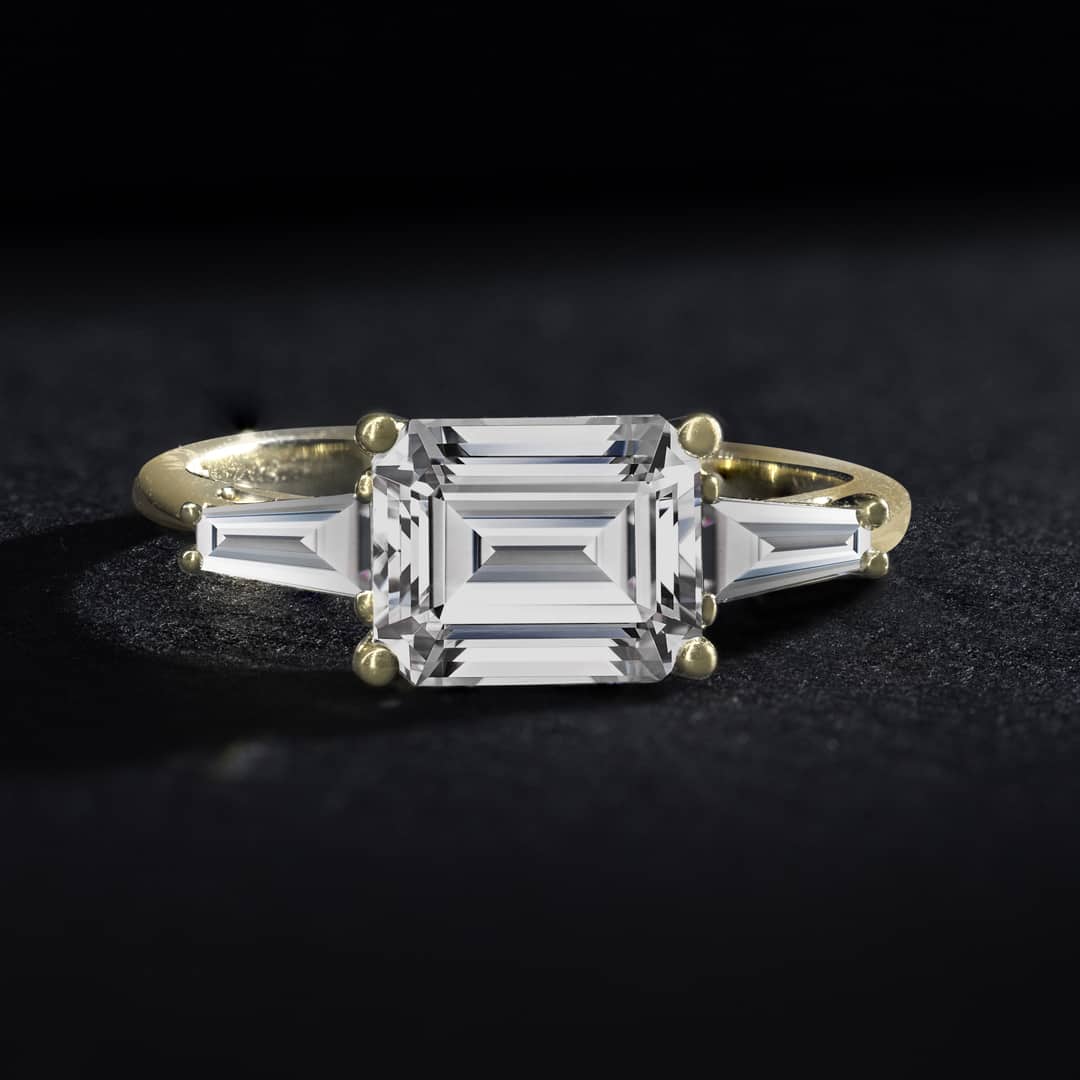 modern engagement rings and wedding bands