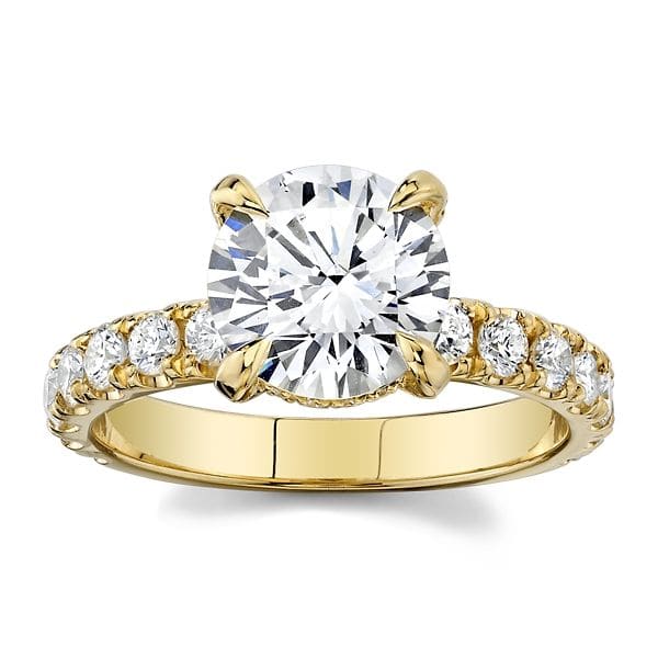 yellow gold diamond engagement ring