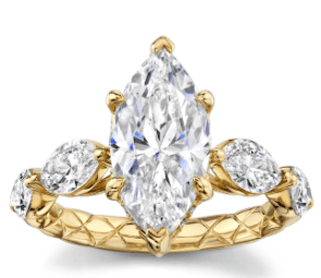 three stone marquis engagement ring