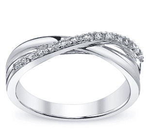 modern wedding ring stack