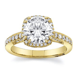 yellow gold engagement ring