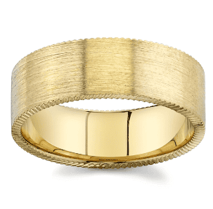 mens yellow gold wedding band