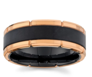 tungsten carbide mens wedding band