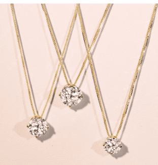 lab grown diamond necklace pendant