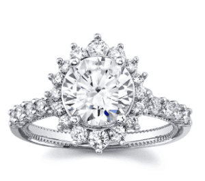 vintage style engagement ring