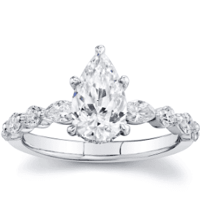 engagement ring with sidestones