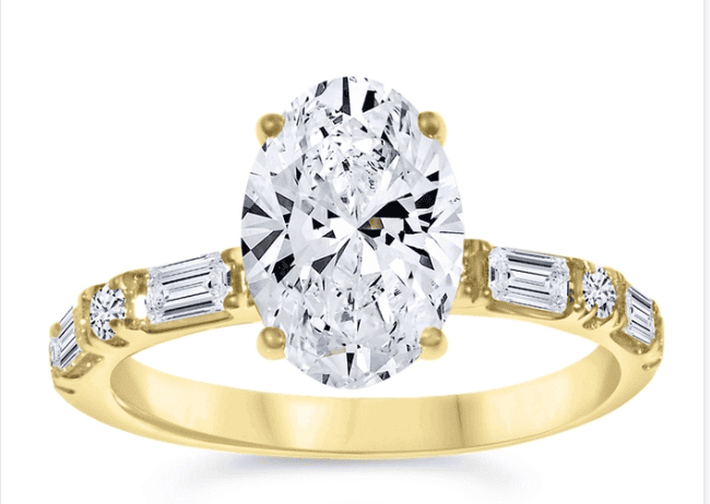oval diamond engagement ring
