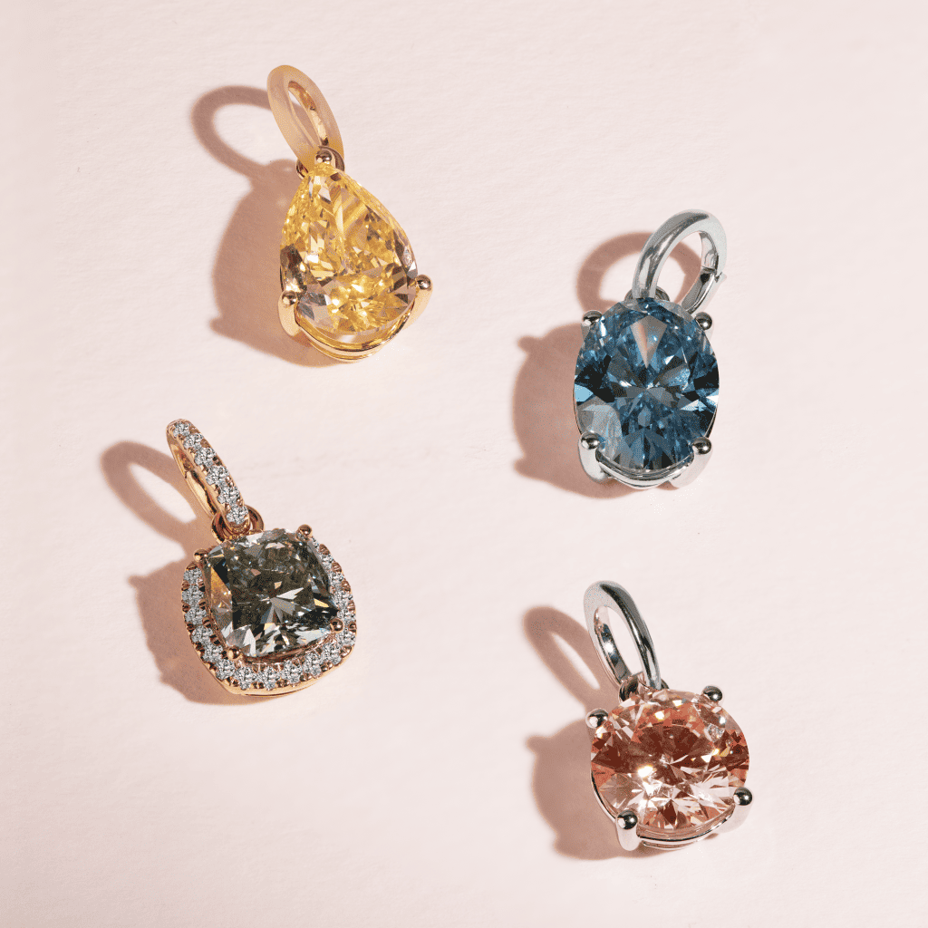 colorful gemstone pendants