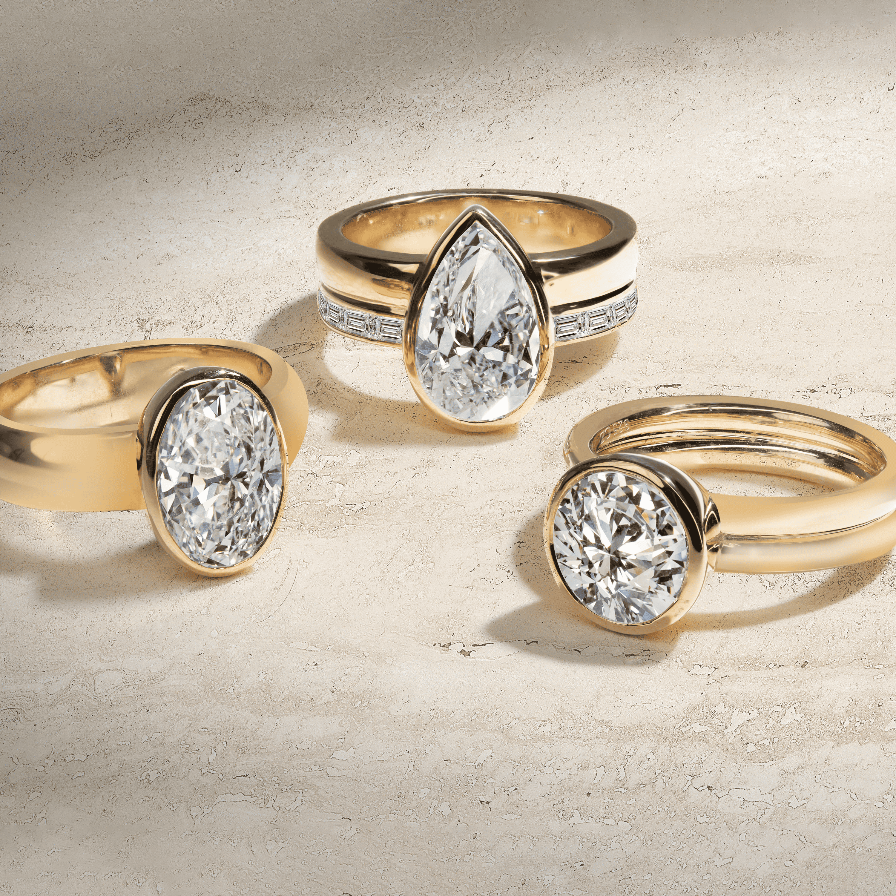 bezel setting engagement rings