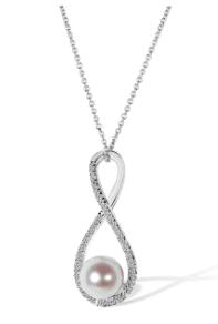 pearl and diamond necklace
