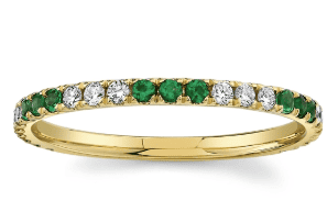 emerald anniversary ring