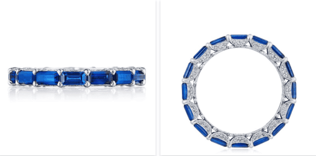 sapphire and diamond eternity band